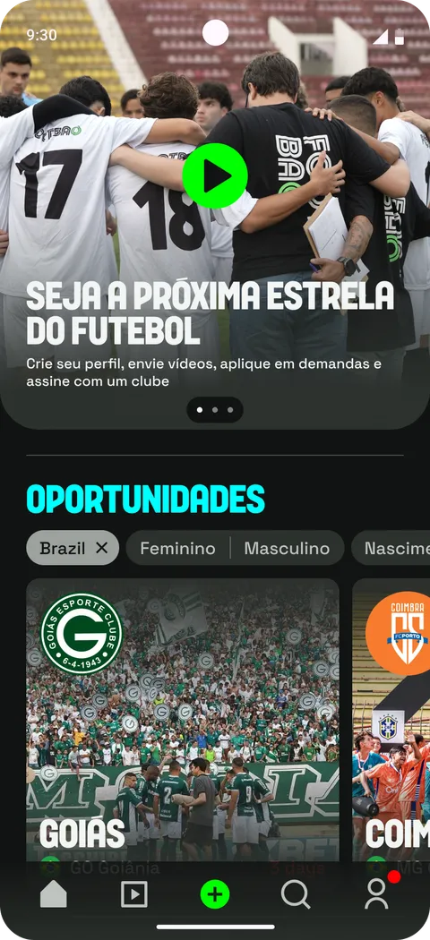 Tela do app Footbao — Baixe o aplicativo